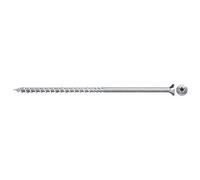 fischer - Vis de charpente Power-Fast 8,0x160, tête fraisée, empreinte TX, zingué blanc, filetage partiel/Boite de 50