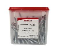 Fischer - Vis - Patte à vis bois 7x150 - 7x80mm - 100 pièces