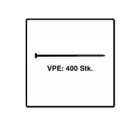 Fischer Vis Pour Panneaux De Particules Power-fast Ii Fpf Ii 6.0x50 Mm - 400 Pièces (670480) Tête Fraisée + Filetage Partiel Torx, Galvanisée, Passivée Bleue