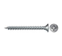 Fischer Vis à bois PowerFast II BC 200 – tête fraisée, empreinte PZ, zingué blanc – boîte 200