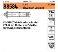 fischer Zykon-Tampon d'ancrage FZA 14x80 M10 D/20 10 pces