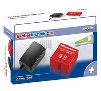 Fischertechnik - 34969 - Jeux Expérimentation - Set Batterie Enfant | Kit d'accessoires de construction 34969, chargeur et bloc-batterie pour modèles, protection contre les courts-circuits