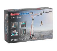 fischertechnik Crane kit de Construction Chantier pour Enfants dès 7 Ans | Jeu de construction de grue 576103 pour une prise en main rapide et une expérience de jeu durable