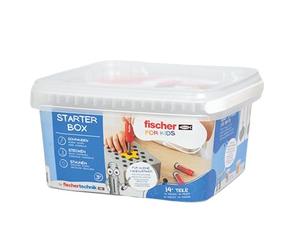fischertechnik Fischer for Kids Starter-Box 579434 kit Bricolage dès 3 Ans | Jeu de bricolage pour enfants 579434, complément idéal pour l'établi pour enfants, avec chevilles DUO Kid, images à colorier