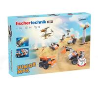 fischertechnik Junior Max 576101 - Jeu de Construction Solaire pour Enfants, 10 modèles, Jouet éducatif dès 5 Ans, Orange