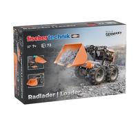 Fischertechnik Jeu de construction Loader 576106 – Chargeuse sur pneus à assembler dès 7 ans Orange