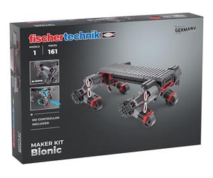 fischertechnik Maker Kit Bionic kit de robotique créatif dès 14 Ans | Kit d'expérimentation personnalisable 571902, pour châssis de robot marcheur avec servomoteurs, sans contrôleur