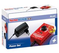 fischertechnik Power Set 505283 - Alimentation électrique et régulateur de Puissance progressif, kit d'extension, protégé Contre Les Courts-Circuits, Red