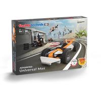 fischertechnik Universal Max kit de Construction dès 7ans, 10 modèles | Jeu de construction 571904 avec des modèles fascinants, voiture de course, hélicoptère, favorise la compréhension technique