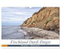 Fischland Darß Zingst - wie gemalt (Wandkalender 2026 DIN A3 quer), CALVENDO Monatskalender: Die faszinierende Halbinsel Fischland Darß Zingst