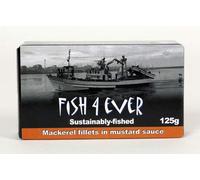 Fish 4 Ever Lot de 2 filets de maquereau en sauce moutarde 125 g