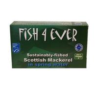 Fish 4 Ever Mackerel in Spring Water 125g