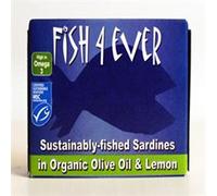 Fish 4 Ever - Sardines In Organic Olive Oil & Lemon - 120g