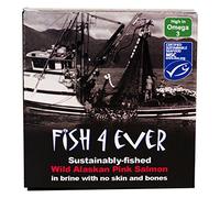 Fish 4 Ever Saumon rose sauvage en saumure, 160 g