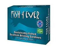 Fish 4 Ever Scottish Brisling Sardines in Spring Water 105g