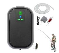 Fish Aerator for Bait, Portable Rechargeable Oxygen Dispenser for Fishing Bat & Aquariums, Quiet Air Diffuser with USB, Pump Boat, Kayak, Fish Tank Or Live Bait Container, 2000mAh Battery