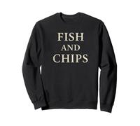 Fish and Chips | Concept Typographique Vintage Sweatshirt