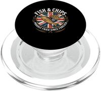 Fish and Chips Fièrement Fried Since Forever PopSockets PopGrip pour MagSafe