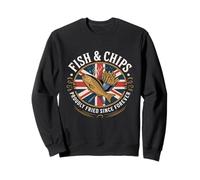 Fish and Chips Fièrement Fried Since Forever Sweatshirt