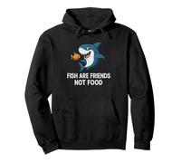 Fish are Friends Not Food - Amoureux de la Faune et des Requins Amoureux de la mer Sweat à Capuche