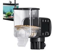 Fish Automatic Feeder, Battery Powered Aquarium Dispenser, Programmable Timer, Digital Display, Smart Feeding Machine for Daily Use, Outdoor Travel, 4,69 x 3,43 x 2,28 pouces