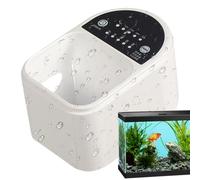 Fish Automatic Feeder, Large Capacity Auto Feeders Small Tank, 4.53x3.15x2.76 inches Smart Timer Feeding Accessories for Outdoor Ponds, Vacation Care, and Pet Catfish Management
