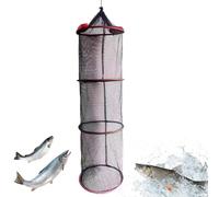 Fish Basket - Quick-Drying Foldable Live Fish Net | Floating Mesh Bait Pen Storage Cage | Portable Fishing Basket for Live Caught Freshwater Saltwater Fishing Trips Lakes Rivers Boats