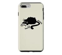 Fish Bones Y2K 90s Chat potelé Paresseux sur Le Dos Coque pour iPhone 7 Plus/8 Plus