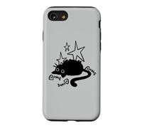 Fish Bones Y2K 90s Lazy Chubby Cat Tomcat par Fish Bones Stargazing Coque pour iPhone SE (2020) / 7/8