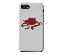 Fish Bones Y2K 90s Lazy Chubby Tomcat Cat Coque pour iPhone SE (2020) / 7/8