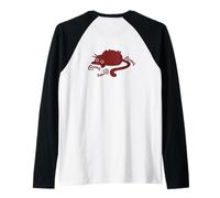 Fish Bones Y2K 90s Lazy Chubby Tomcat Cat Manche Raglan