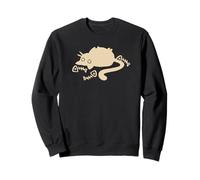 Fish Bones Y2K Lazy Chubby Tomcat Cat des années 90 Sweatshirt