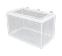 Fish Breeder Box - 1x Fish Tank Breeder Net | Aquarium Hatcher Box | Juvenile Separation Net, Tank Incubator Boxes, Fishes Fry Hatchery with Suction Cups for Breeding Weak and Aggressive Fishes