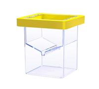 Fish Breeding Box, Floating Isolation Hatchery, 4.33x3.39x3.39 inches, Suction Cup Tank Incubator, Baby Guppy Shrimp Nursery Chamber, for Aquarium Divider Container, ABS Acclimation