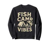 Fish Camp Vibes Chemise de pêche Camping Outdoor Lake Trip Sweatshirt