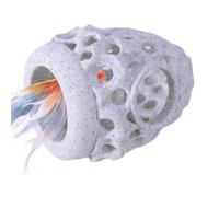 Fish Cave for Aquariums, Realistic Porous Stone Ornament, Fish Tank House, Safe Shrimp & Betta House, Breeding, Resting, Climbing Accessoires, Aquarium Decor, 2.76x3.15 Inches