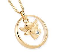 fish Chaîne en or classique avec pendentif en or 333 pour garçons et filles