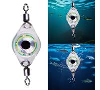 Fish Collection Lumière œil de poisson avec lumière sous-marine pour pêche nocturne Bouton LED Kjg135 (4,5 cm)