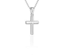 fish Collier Enfant En Argent Avec Pendentif Croix Réglable De Fabrication Européenne