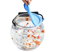 Fish Container, Transparent Bait Buckets, Leak-Proof Storage Box for Beach Seine Netting, Live Bait Preservation, Reptile Breeding Programs, Sturdy and Practical Storage Solution
