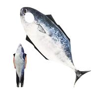 Fish Costume Men, Fish Costume Women, Role Play Outfit | Realistic Animal Dress Up For Adult Masquerade Role Play Festival Cosplay Party Celebration