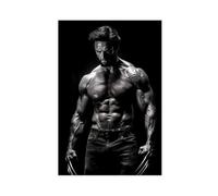FISH DRAGATE Hugh Jackman Poster sur toile pour chambre à coucher, bureau, chambre, cadeau 40 x 60 cm