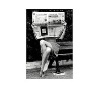 FISH DRAGATE Poster 31 du photographe Robert Doisneau sur toile - Décoration de chambre à coucher - Paysage sportif - Décoration de bureau - Cadeau sans cadre - 30 x 45 cm
