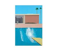 FISH DRAGATE Poster David Hockney 13 sur toile - Décoration murale pour salon, chambre à coucher - Style sans cadre - 50 x 75 cm