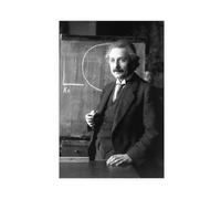 FISH DRAGATE Poster sur toile Albert Einstein - Décoration pour chambre à coucher, bureau, chambre - Cadeau sans cadre - 30 x 45 cm