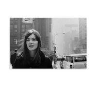 FISH DRAGATE Poster sur toile de Françoise Hardy - Décoration murale pour salon, chambre à coucher - Style sans cadre - 40 x 60 cm