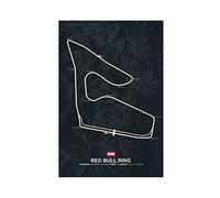 FISH DRAGATE Poster sur toile Red Bull Ring F1 - Décoration murale pour salon, chambre à coucher - Style sans cadre - 30 x 45 cm