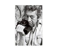 FISH DRAGATE Poster sur toile Serge Gainsbourg 2 - Décoration pour chambre à coucher, bureau, chambre - Cadeau sans cadre - 60 x 90 cm