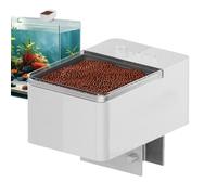 Fish Feeder Automatic Dispenser, Fish Tank Food Timer, 4.92x3.35x3.27in Versatile Precision Feeding Tool, Supports Powder & Flakes, Battery Operated for Aquariums, Home and Travel