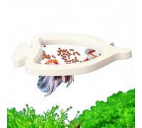 Fish Feeder Ring - Floating Aquarium Feeding Circle Thick Mini Food Holder Suction Cup Stable Design, Compact Aquatic Feeding Tool Guppy Betta Accessory | Durable Feeder Ring for Cont